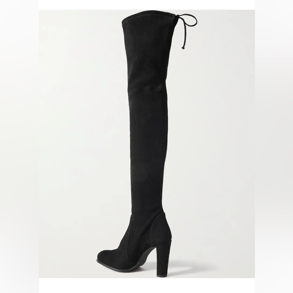 Stuart Weitzman Highland Black Suede Over-the-Knee Boots Women’s Size 8.5 - Picture 2 of 11